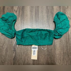 NWT Green Bandeau Top